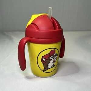 Buc-ees 2 Handled Child's Sippy Cup With Straw Buc-ee Travel Cup Handles Toddler